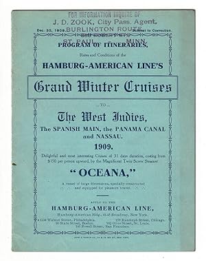 Program of itineraries, rates, and conditions of the Hamburg-American line's grand winter cruises...