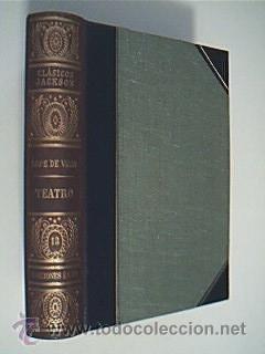Imagen del vendedor de TEATRO Fuenteovejuna. Peribez y el comendador de Ocaa. El caballero de Olmedo. La dama boba. LOPE DE VEGA. Estudio preliminar y edicin Guillermo de Torre. Coleccin Clsicos Jackson Volmen XIII. Editorial xito, Barcelona, 1951. Con LXXII + 371 pginas. Lmina en frontis. Tamao 210x150mm. Preciosa encuadernacin original modalidad holandesa con puntas y lomo en piel color verde. Lomo cuajado en dorados a la venta por Librera Anticuaria Ftima
