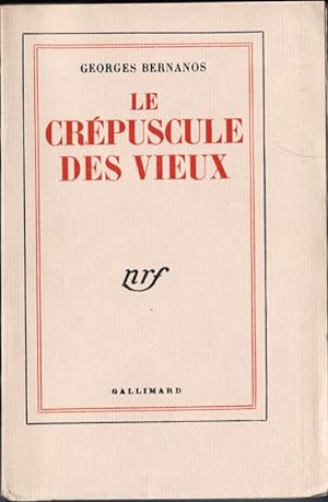 Bild des Verkufers fr Le Crpuscule des Vieux zum Verkauf von Des livres autour (Julien Mannoni)