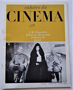 Cahiers Du Cinema Magazine #209 (February 1969) Revue Mensuelle De Cinema