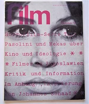 Seller image for Film: Eine Deutsche Filmzeitschrift (#10 Oktober October 1967) German Film Magazine (Later Issues Entitled "Fernsehen + Film") for sale by Bloomsbury Books