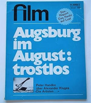 Seller image for Film: Eine Deutsche Filmzeitschrift (#1 Januar January 1969) German Film Magazine (Later Issues Entitled "Fernsehen + Film") for sale by Bloomsbury Books