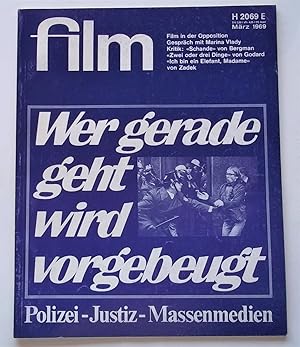 Seller image for Film: Eine Deutsche Filmzeitschrift (#3 Marz March 1969) German Film Magazine (Later Issues Entitled "Fernsehen + Film") for sale by Bloomsbury Books