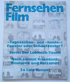 Seller image for Fernsehen + Film (#3 Marz March 1971) Formerly "Film: Eine Deutsche Filmzeitschrift" German Film Magazine for sale by Bloomsbury Books