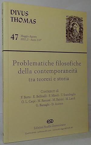 Immagine del venditore per Problematiche filosofiche della contemporaneit tra teoresi e Storia venduto da Stephen Peterson, Bookseller