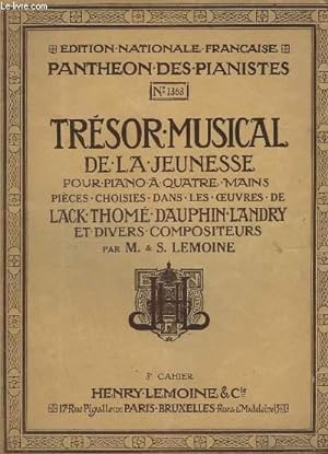 Bild des Verkufers fr TRESOR MUSICAL DE LA JEUNESSE - POUR PIANO A 4 MAINS. zum Verkauf von Le-Livre