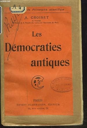 Bild des Verkufers fr LES DEMOCRATIES ANTIQUES zum Verkauf von Le-Livre