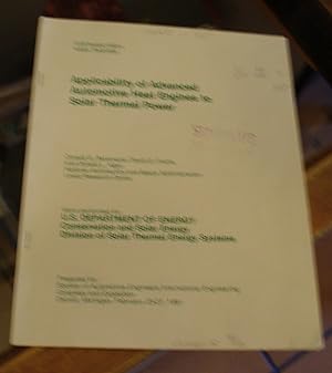 Seller image for Applicability of Advanced Automotive Heat Engines to Solar Thermal Power for sale by Xochi's Bookstore & Gallery