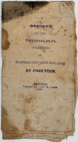 A Descant on the Universal Plan, Corrected; or, Universal Salvation Explained