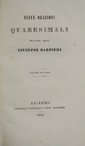 Bild des Verkufers fr Nuove orazioni quaresimali. Vol. II zum Verkauf von Antica Libreria Srl