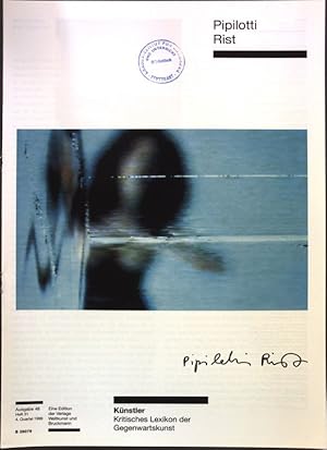 Image du vendeur pour Pipilotti Rist Knstler - Kritisches Lexikon der Gegenwartskunst. mis en vente par books4less (Versandantiquariat Petra Gros GmbH & Co. KG)