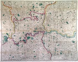 A NEW MAP OF THE COUNTRY TWENTY-FIVE MILES ROUND LONDON. Folding map of London and its environs...