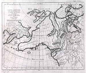 CARTE GÉNÉRALE DES DÉCOUVERTES DE LADMIRAL DE FONTE REPRESENTANT LA GRANDE PROBABILITÉ DUN PAS...