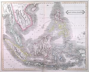 EAST INDIA ISLANDS. Map of the East India islands with Java, Sumatra, Borneo, the Philippines etc.