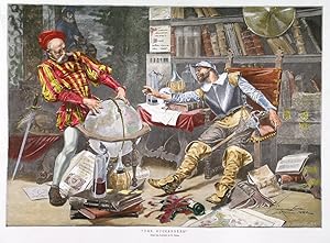 THE BUCCANEERS. Two Buccaneers in a rather untidy study, planning their trip around the world. ...