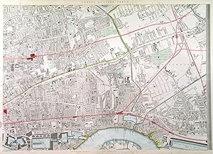 (BETHNAL GREEN, STEPNEY, BOW, LIMEHOUSE, BROMLEY NEW TOWN). Eastern sheet of the new edition of C...