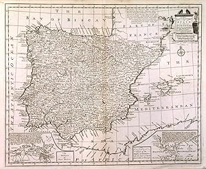 Map Of Spain And Portugal Educational Map Detailed Towns And Cities Poster