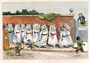 OUT FOR AN AIRING. (Cat) girls from Madame Tibb s High School for Young Ladies parading in school...