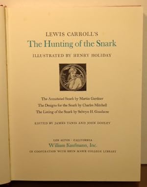 Bild des Verkufers fr LEWIS CARROLL'S THE HUNTING OF THE SNARK zum Verkauf von RON RAMSWICK BOOKS, IOBA