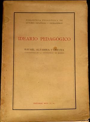 Bild des Verkufers fr Ideario Pedagogico zum Verkauf von Librera Urbe