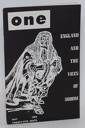 Immagine del venditore per ONE: the homosexual magazine vol. 2, #5, May 1954: England and the Vices of Sodom venduto da Bolerium Books Inc.