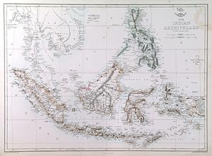 THE INDIAN ARCHIPELAGO. East Indian islands (Java, Sumatra, Borneo, Celebes, Philippines, Moluc...