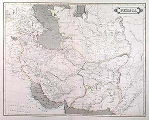 PERSIA. Map of Iran, Turkmenistan, Uzbekistan, Afghanistan and Pakistan.