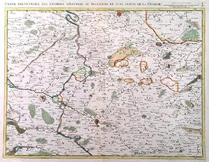 CARTE PARTICULIERE DES ENVIRONS DARTHOIS DE BOULENOIS ET DUNE PARTIE DE LA PICARDIE. Map of t...