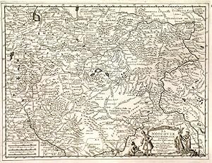 LA MOSCOVIE MERIDIONALE, SUIVANT LES NOUVELLES OBSERVATIONS. Map of southern Russia (Europe).