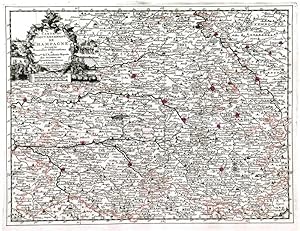 CARTE DU GOUVERNEMENT DE CHAMPAGNE, SUIVANT LES NOUVELLES OBSERVATIONS. Map of the Champagne re...