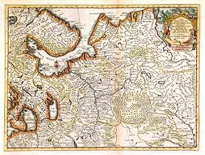 LA MOSCOVIE SEPTENTRIONALE, SUIVANT LES NOUVELLES OBSERVATIONS. Map of northern Russia (Europe)...