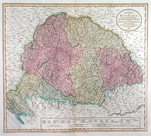 A NEW MAP OF HUNGARY, WITH DIVISIONS INTO GESPANCHAFTS OR COUNTIES; THE PRINCIPALITY OF TRANSYLV...