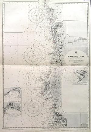 MAPA DE PORTUGAL E ALGARVE Color engraving on paper. E…
