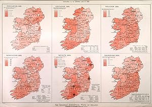THE GRAPHIC STATISTICAL MAPS OF IRELAND. Compiled by W. Leigh Bernard, F.S.S. Sections include ...