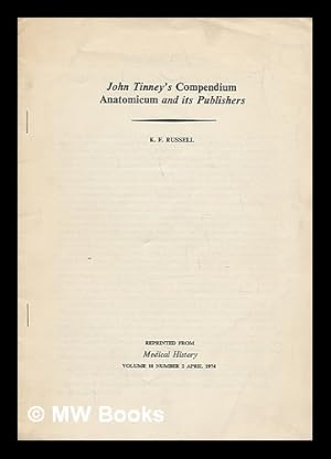 Image du vendeur pour John Tinney's Compendium anatomicum and its publishers mis en vente par MW Books Ltd.