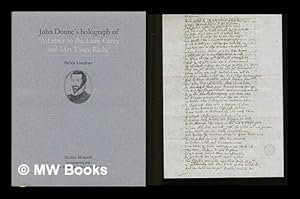 Seller image for John Donne's holograph of "A letter to the Lady Carey and Mrs Essex Riche" / [by] Helen Gardner for sale by MW Books Ltd.