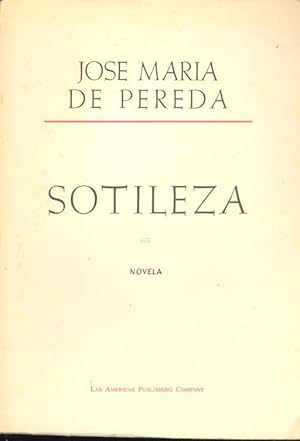 Sotileza (Novela).