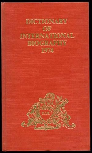 Image du vendeur pour DICTIONARY OF INTERNATIONAL BIOGRAPHY Volume Ten 1974 Part I A - F mis en vente par Inga's Original Choices