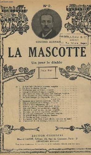 Seller image for LA MASCOTTE N°2 : UN JOUR LE DIABLR - CHANT. for sale by Le-Livre