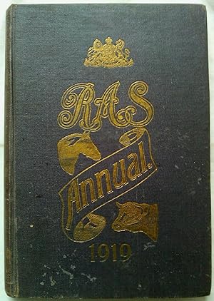 The R.A.S. Annual 1919.Journal Of The Royal Agricultural Society Of New South Wales.