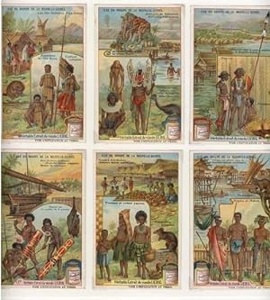 Iles du Groupe de la Nouvelle-Guinee. A set of 6 Liebig advertising cards