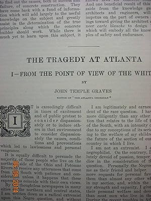 Imagen del vendedor de Article: Tragedy of Atlanta a la venta por Hammonds Antiques & Books