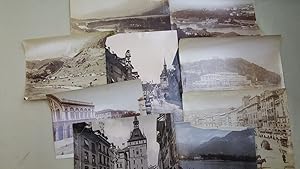 Collection of 10 photographs of Turin, Geneva, Bern, Lugarno, and others, C.1880