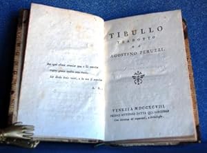 TIBULLO TRADOTTO DA AGOSTINO PERUZZI