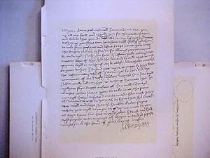 Seller image for Facsimile Autographed Letter Signed to Cardinal Wolsey, 1518 for sale by Legacy Books II