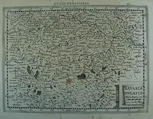 Bavaria Ducatus. Duche de Bavieres. Kupferstich-Karte v. Petrus Kaerius nach G. Mercator aus "Atl...