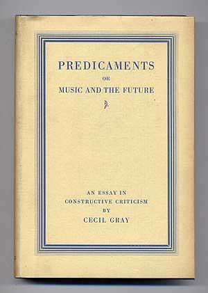 Bild des Verkufers fr Predicaments or Music and the Future zum Verkauf von Between the Covers-Rare Books, Inc. ABAA