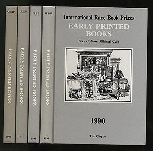 Bild des Verkufers fr International Rare Book Prices Early Printed Books 1990-1993 zum Verkauf von Between the Covers-Rare Books, Inc. ABAA