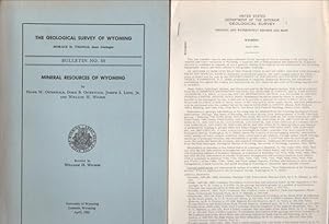 Seller image for GEOLOGICAL SURVEY OF WYOMING, Bulletin No. 50, Mineral Sources of Wyoming [and] Geologic and Water-Supply Reports and Maps, The. for sale by OLD WORKING BOOKS & Bindery (Est. 1994)