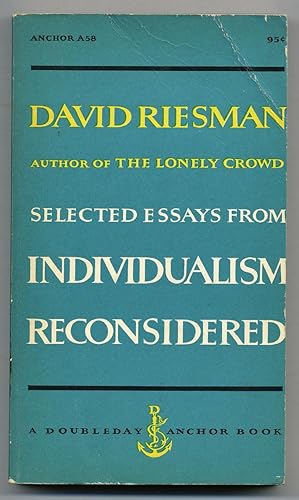 Bild des Verkufers fr Selected Essays from *Individualism Reconsidered* zum Verkauf von Between the Covers-Rare Books, Inc. ABAA
